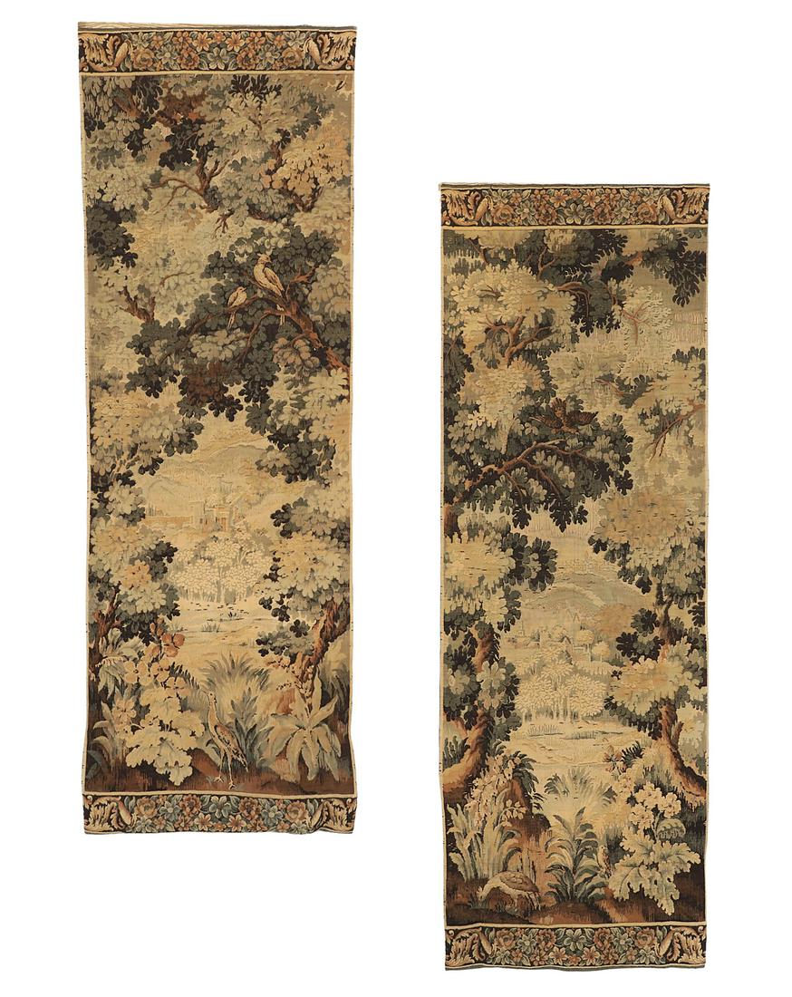 Pair of French Verdure Tapestries (1 of 3)