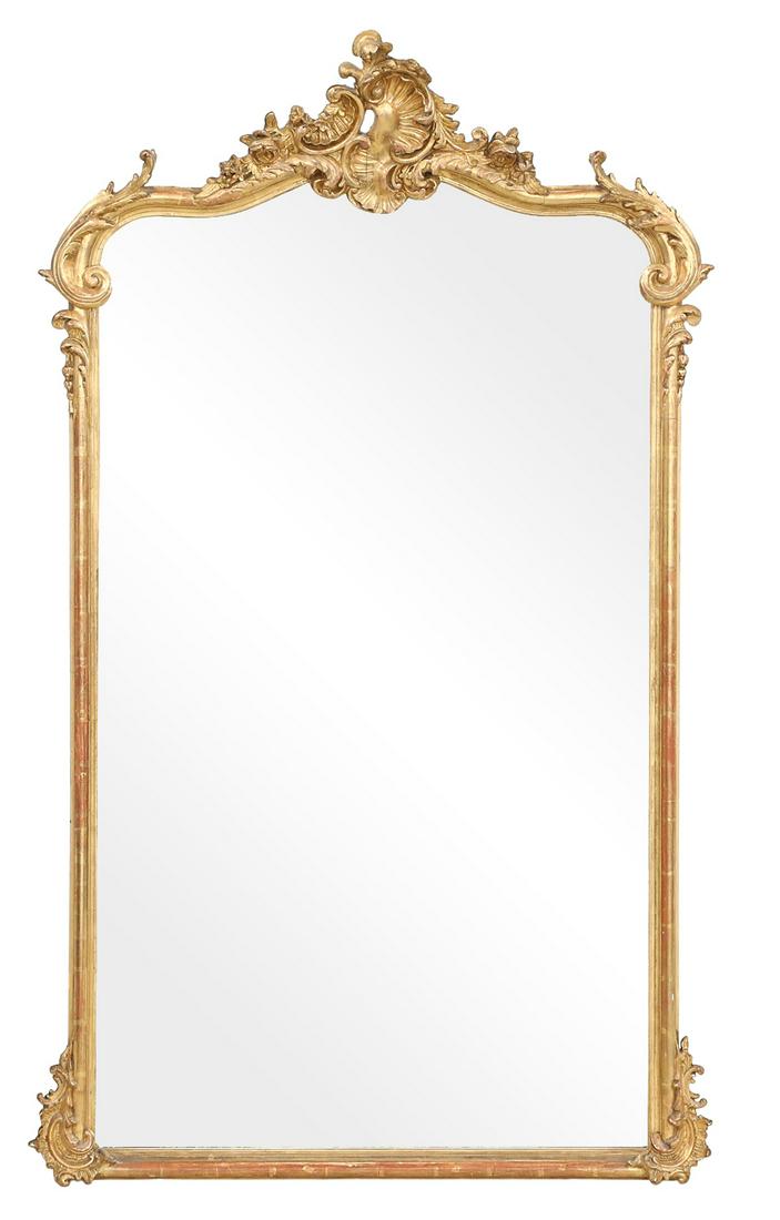 French Belle Epoque Giltwood Mirror (1 of 2)