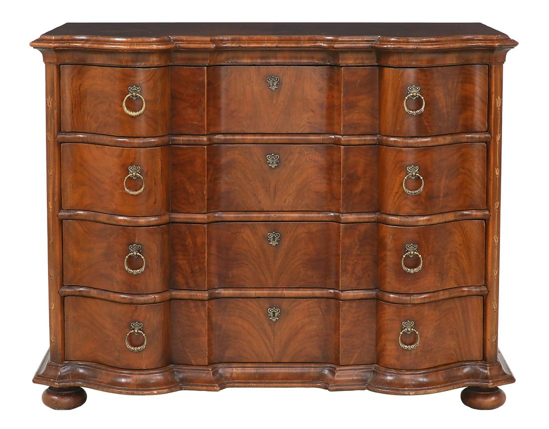 Alfonso Marina Mahogany and Fruitwood Commode (1 of 4)