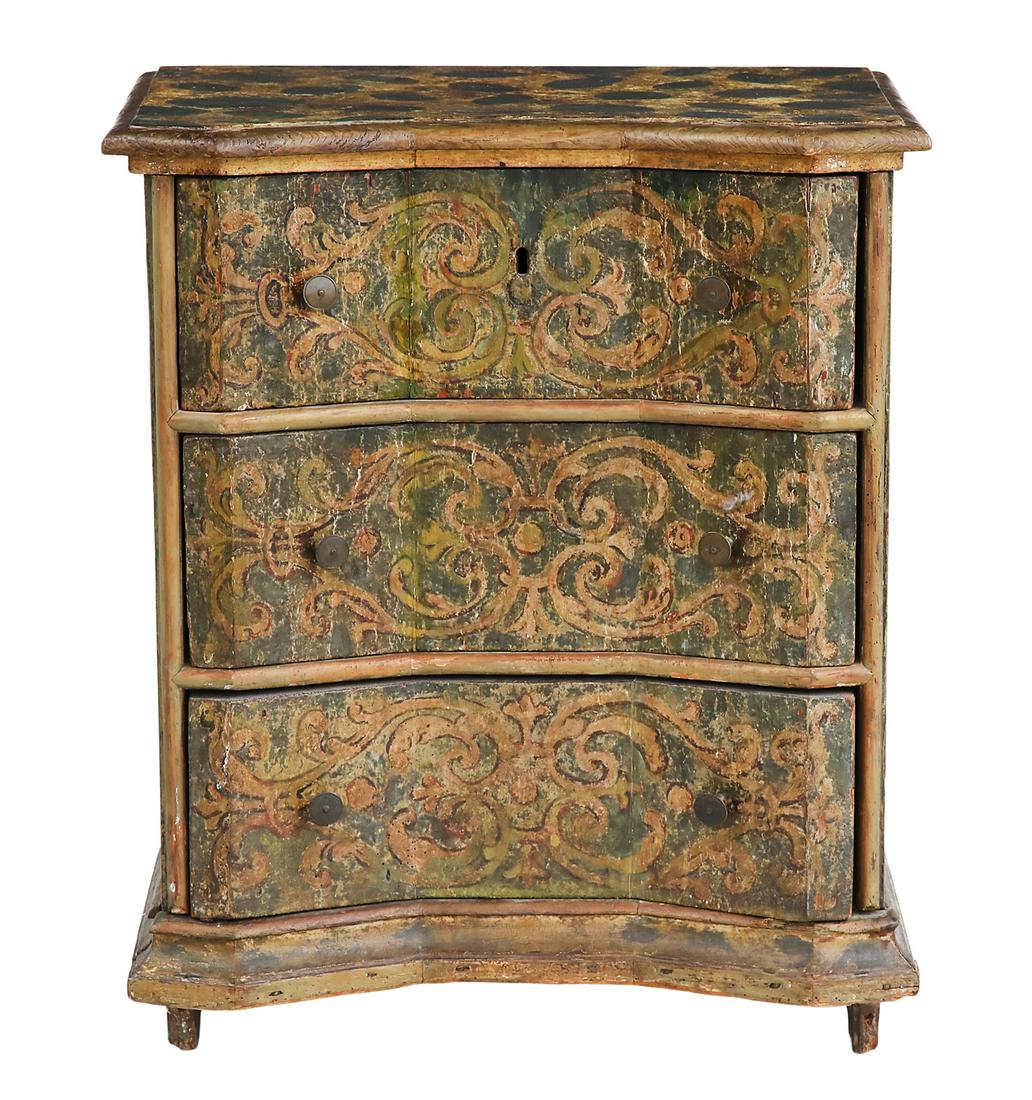 Italian Polychrome Petite Commode (1 of 3)