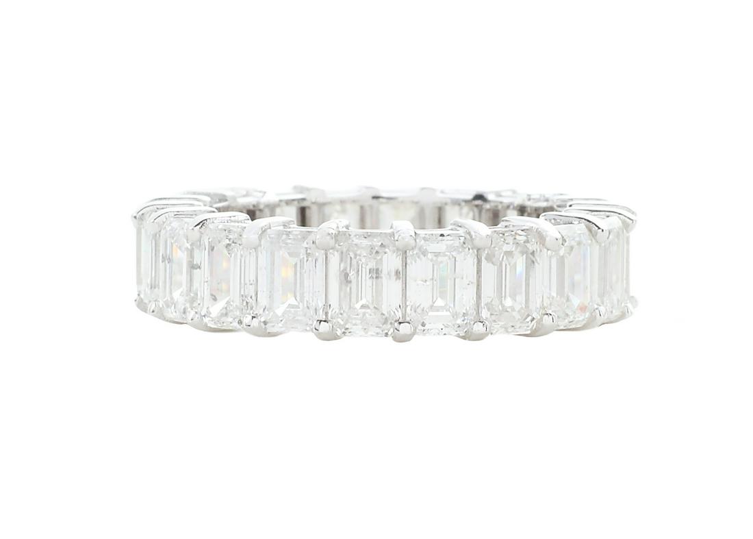 Emerald-Cut Diamond Eternity Ring (1 of 2)