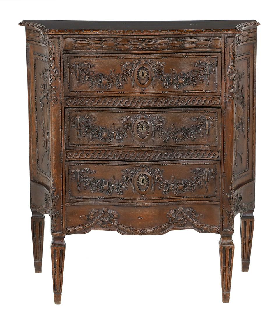 Louis XVI-Style Oak Commode (1 of 3)
