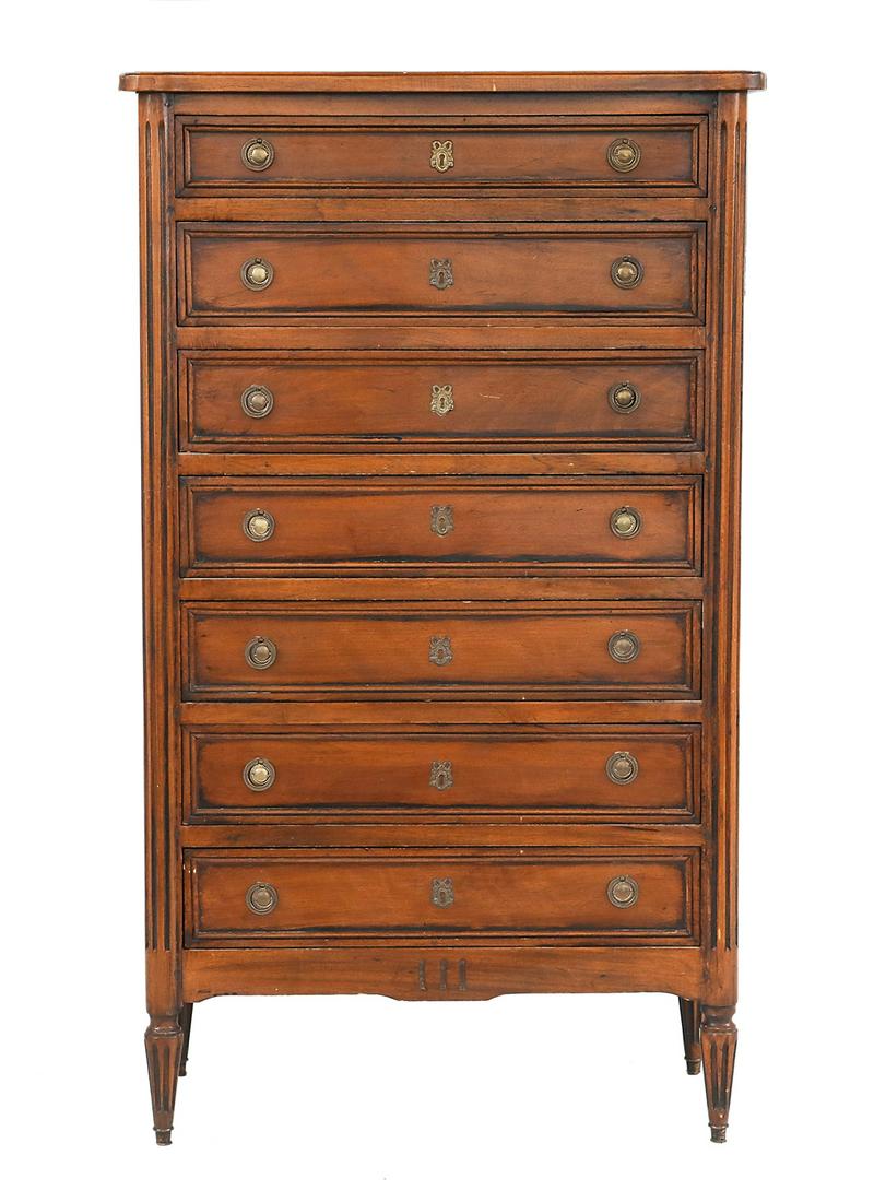 Louis XVI-Style Fruitwood Semainier (1 of 3)