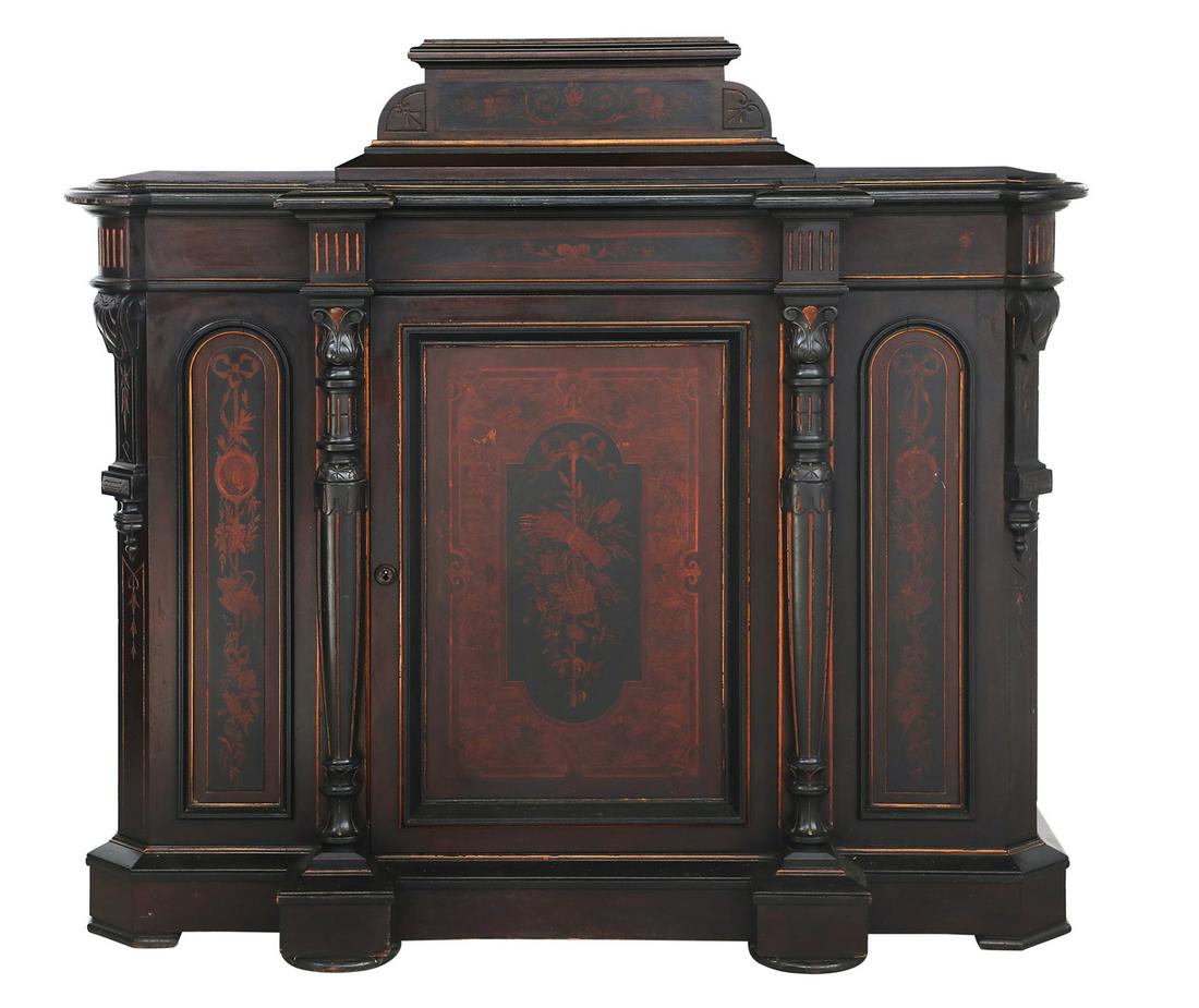 American Renaissance Revival Rosewood Cabinet (1 of 3)