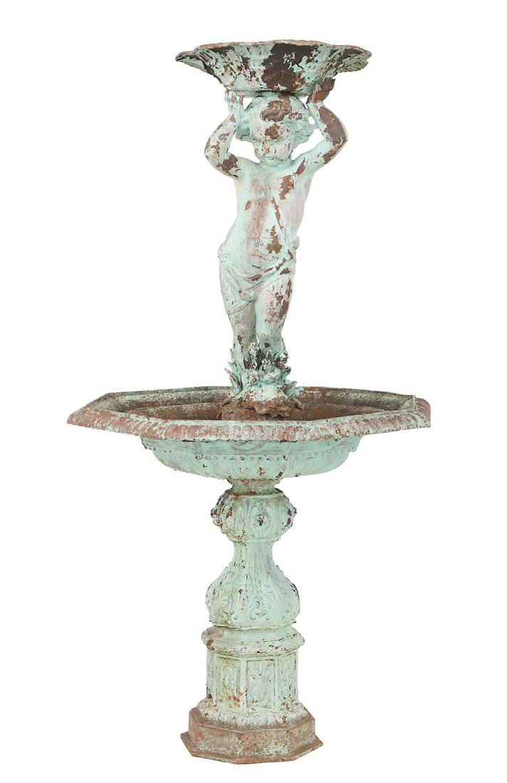 French Cast Iron Figural Fountain (1 of 4)