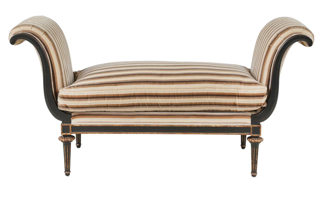Nancy Corzine Ebonized and Parcel-Gilt Bench (1 of 3)