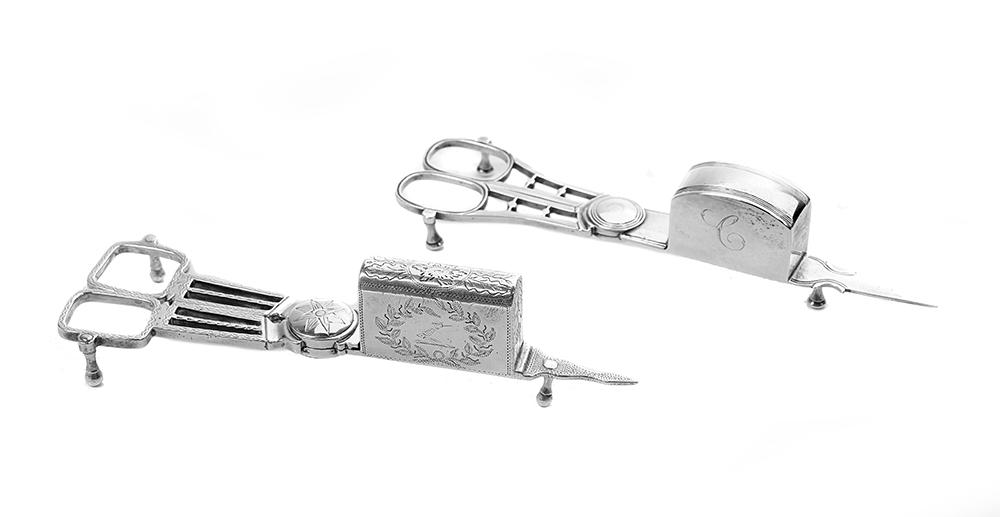 Two Late Georgian Sterling Silver Snuffers (1 of 1)