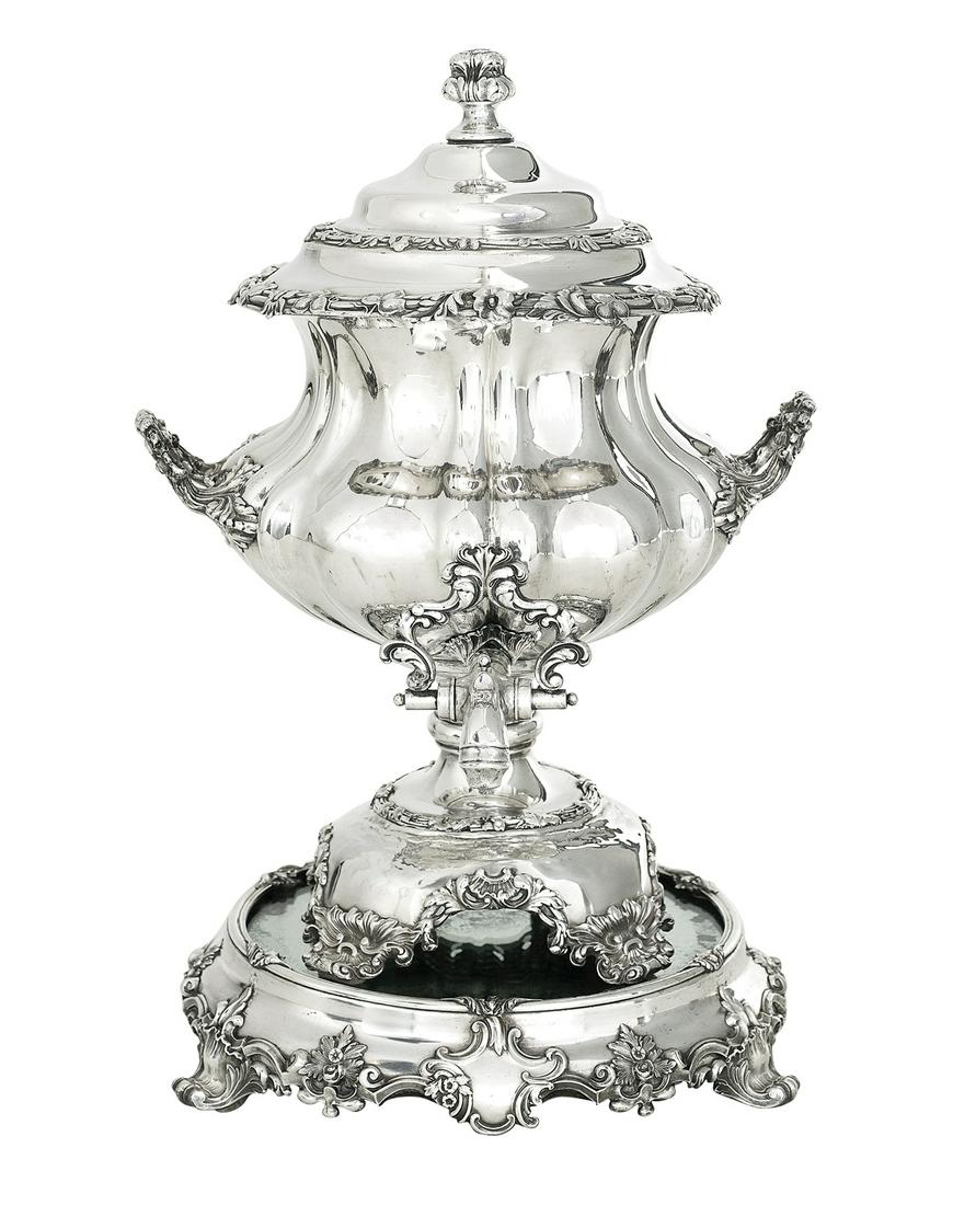 Victorian Silverplate Hot Water Urn and Plateau (1 of 5)