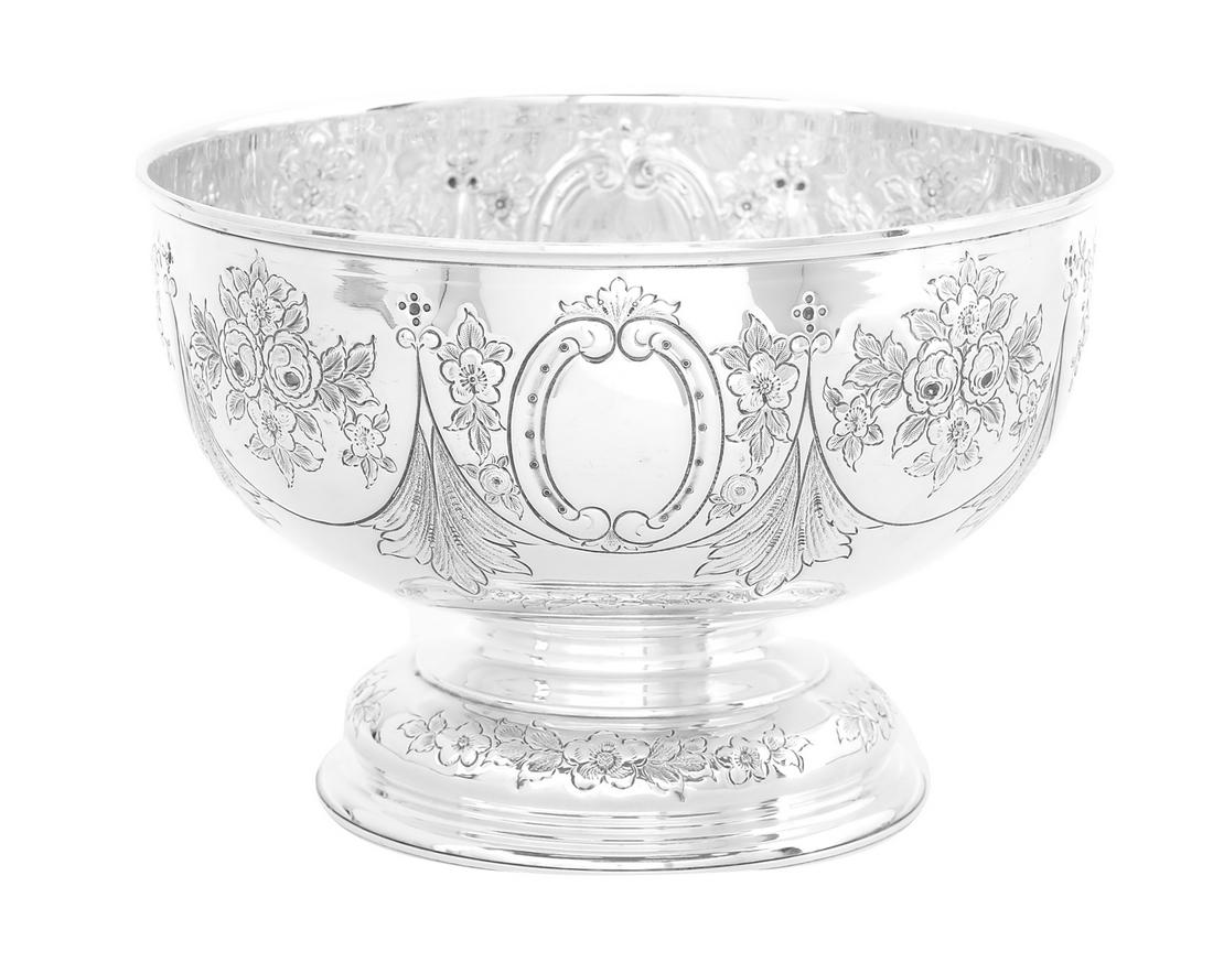 English Silverplate Punch Bowl (1 of 3)