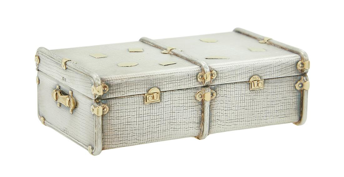 Karel Bartosik Sterling Miniature Travel Trunk (1 of 4)