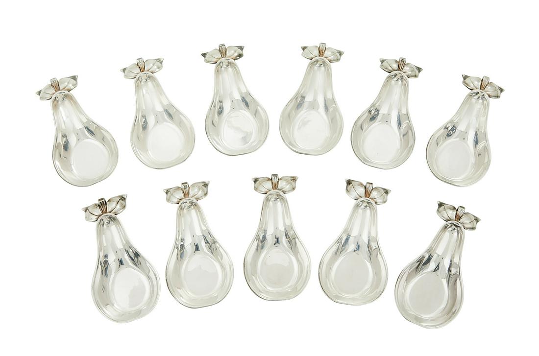 Eleven Silverplate Dessert or Condiment Dishes (1 of 1)