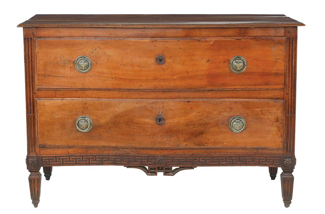 Provincial Regence-Style Fruitwood Commode (1 of 3)