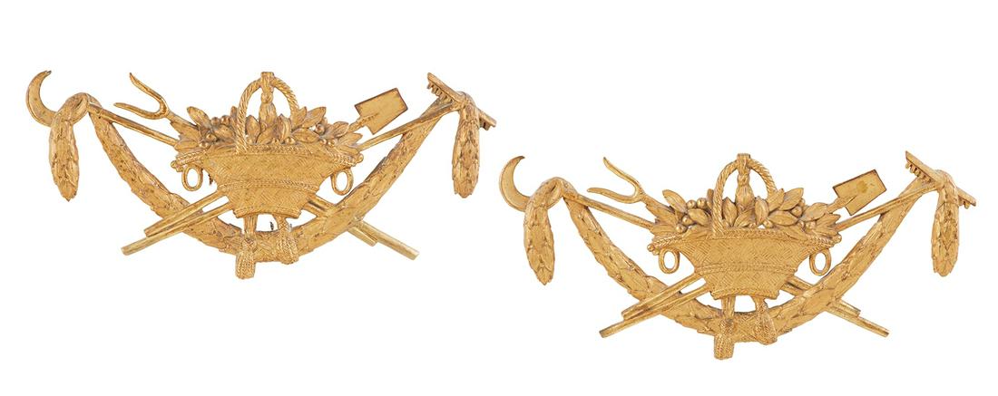 Pair of Gilt Plaster Wall Ornaments (1 of 5)