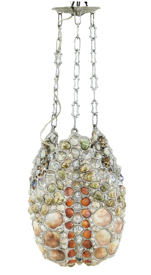 Grotto Fantasy Leaded Seashell Pendant Light (1 of 2)