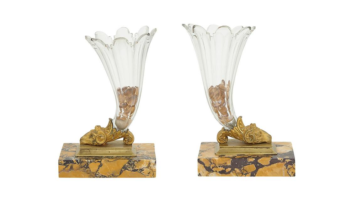 Pair of Louis-Philippe Rhyton Vases (1 of 2)