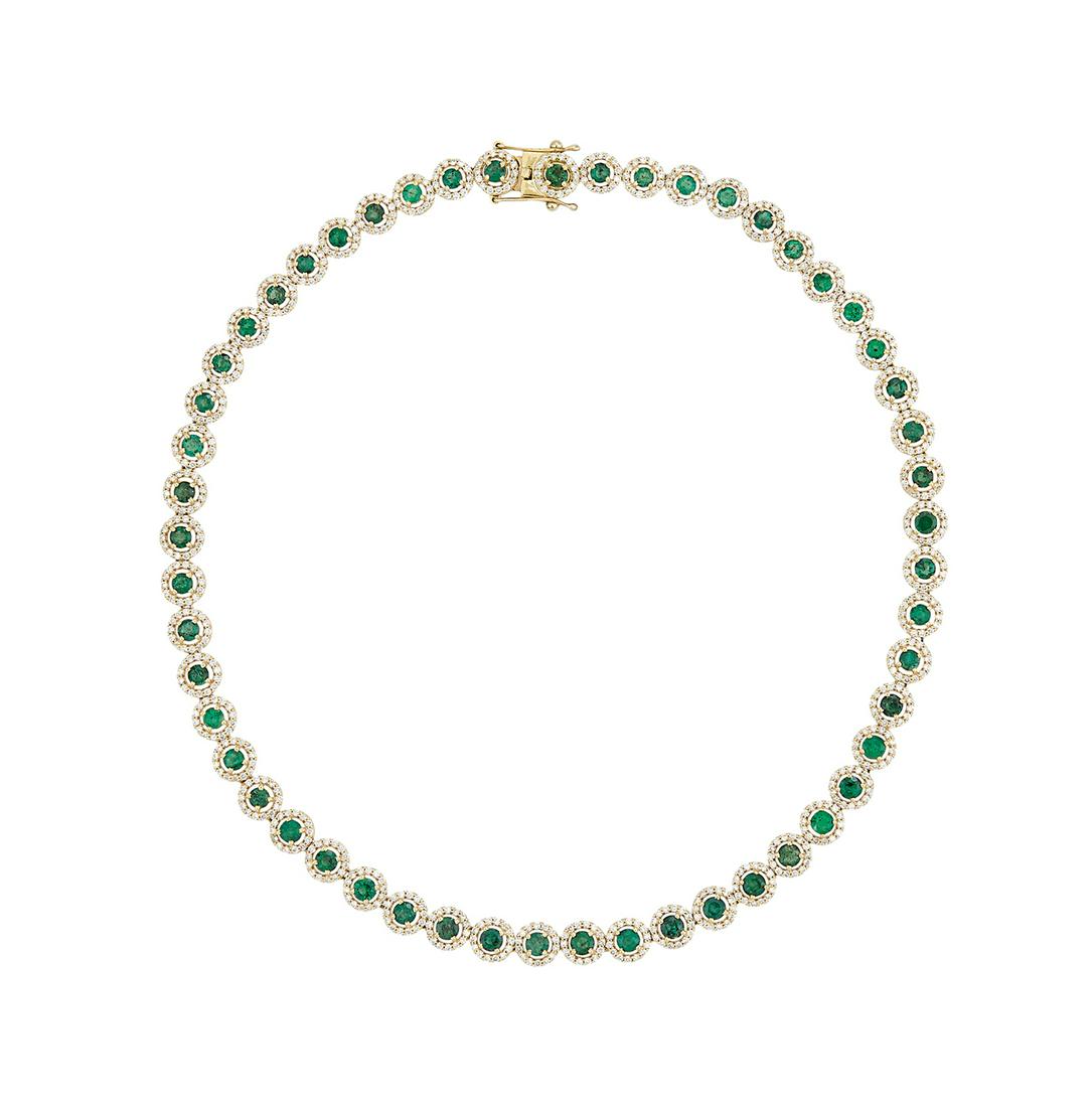 Emerald and Diamond Necklace (1 of 2)