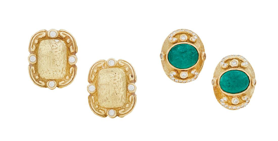 Two Pairs of Katy Briscoe Earrings (1 of 3)