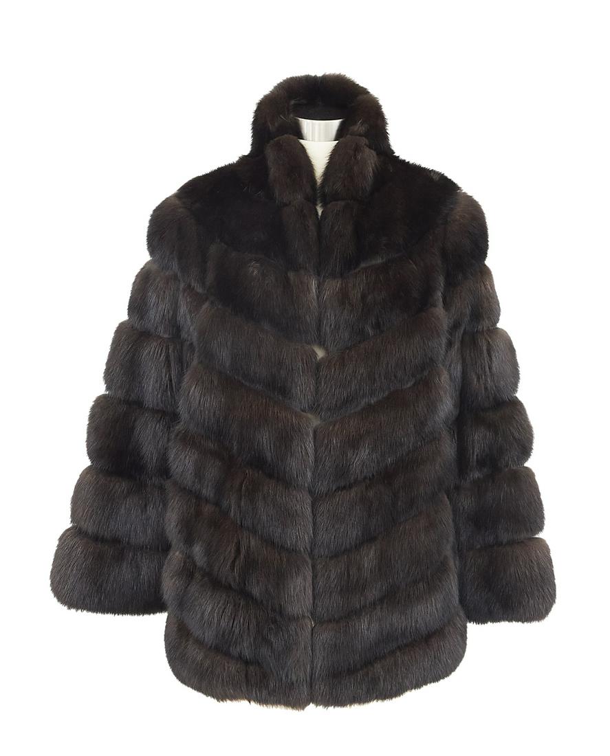 Sobol Dark Chocolate Brown Russian Sable Jacket (1 of 3)