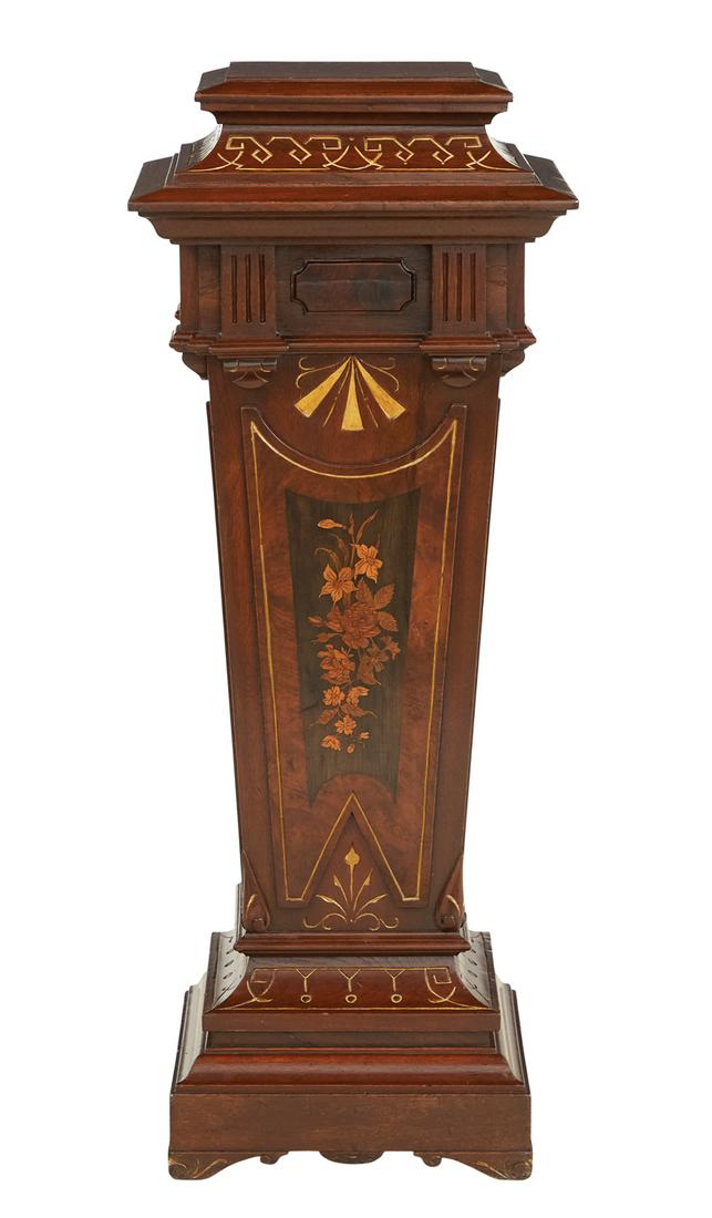 American Renaissance Revival Wooden Pedestal (1 of 3)