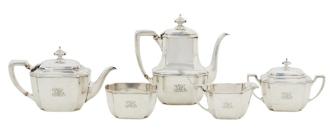 Tiffany & Co. "Hampton" Sterling Silver Tea Set (1 of 3)