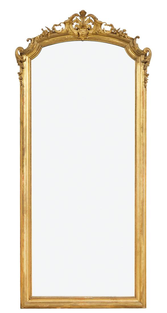 French Giltwood Pier Mirror in the Rococo Taste (1 of 2)