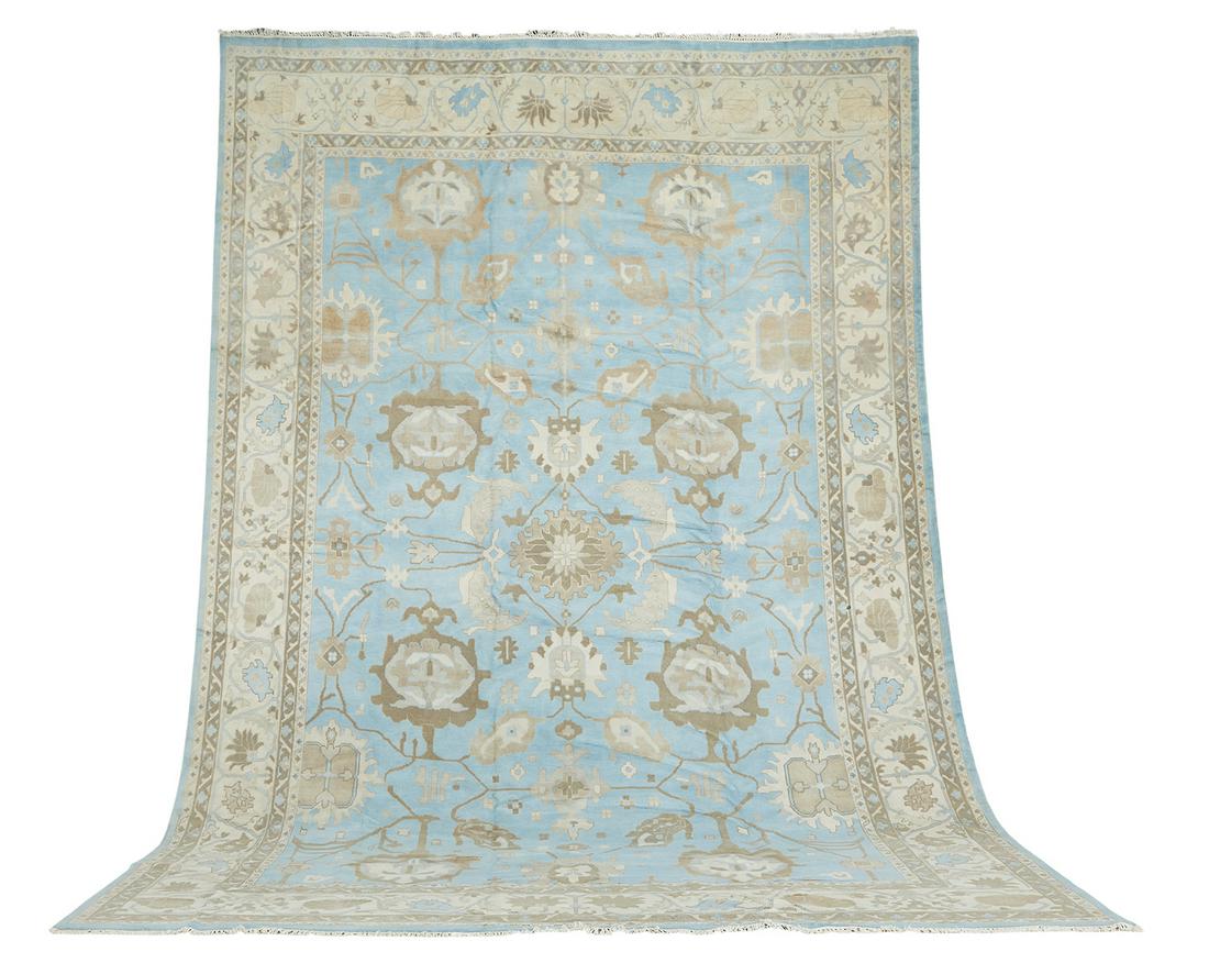 Oushak Carpet: Oushak Carpet 12' x 17' 6"