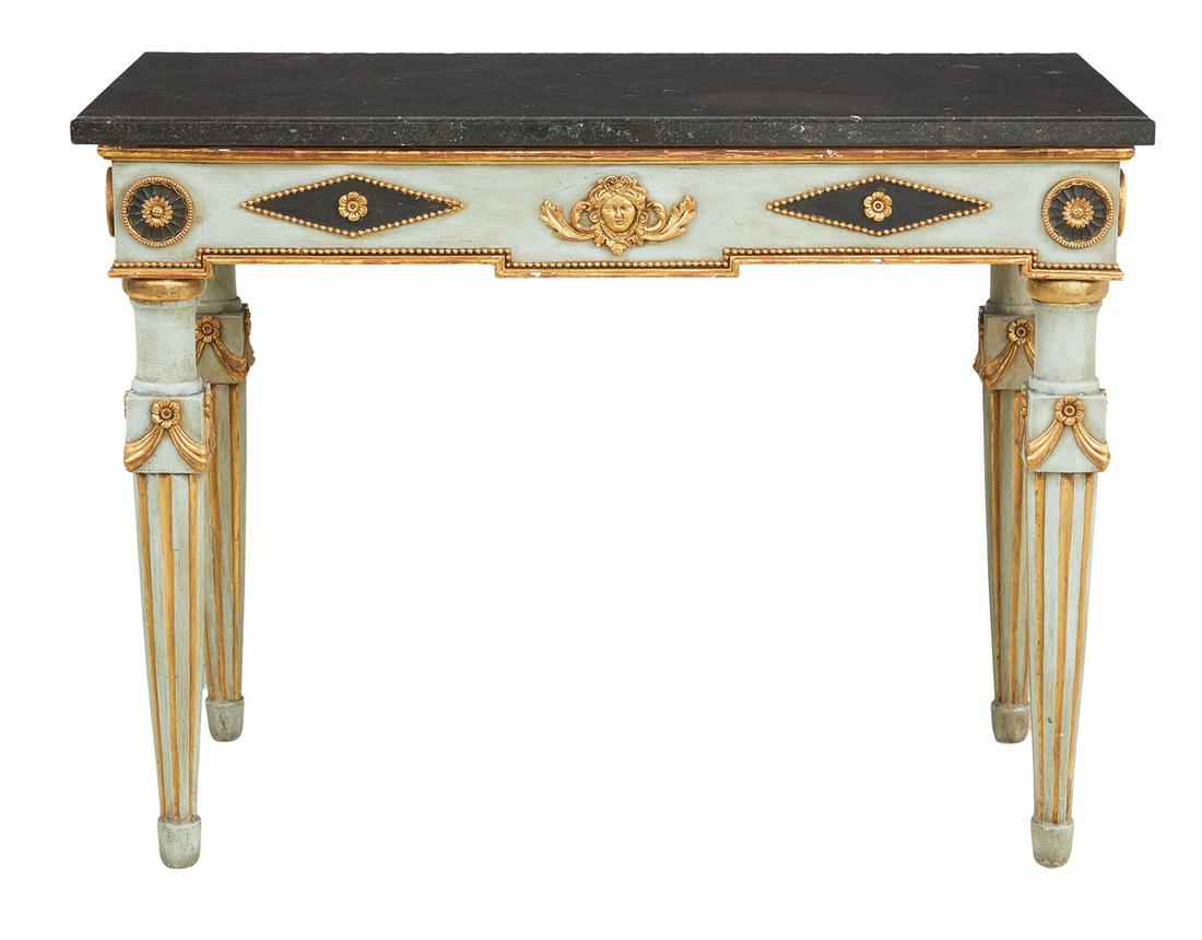 Louis XVI-Style Marble-Top Console (1 of 3)