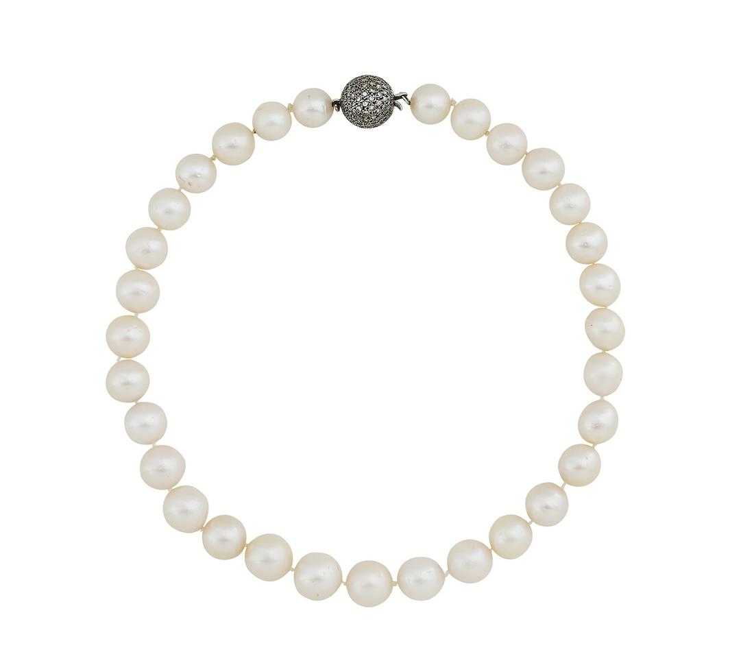 South Sea Pearl and Diamond Necklace (1 of 1)