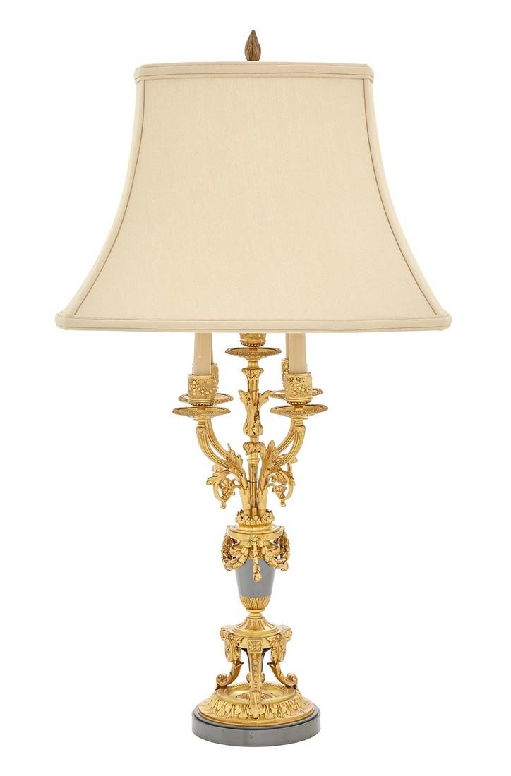 Louis XVI-Style Gilt-Bronze Candelabrum (1 of 2)