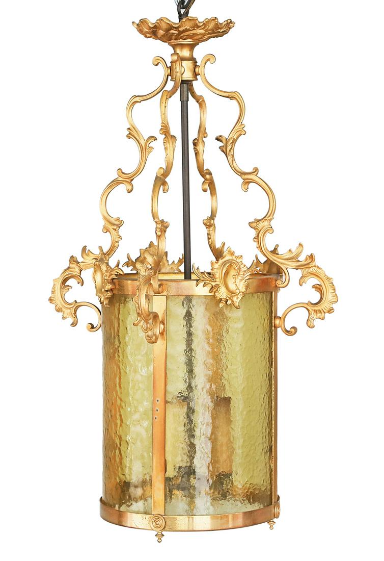 French Rococo-Style Bronze Hall Lantern (1 of 2)