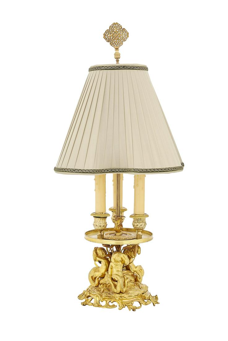 French Gilt-Bronze Table Lamp (1 of 2)