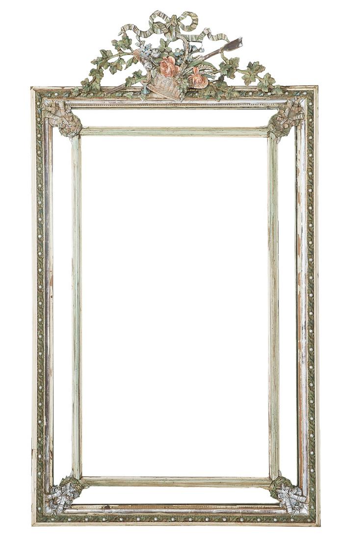 French Painted Mirror in the Louis XVI Taste (1 of 2)