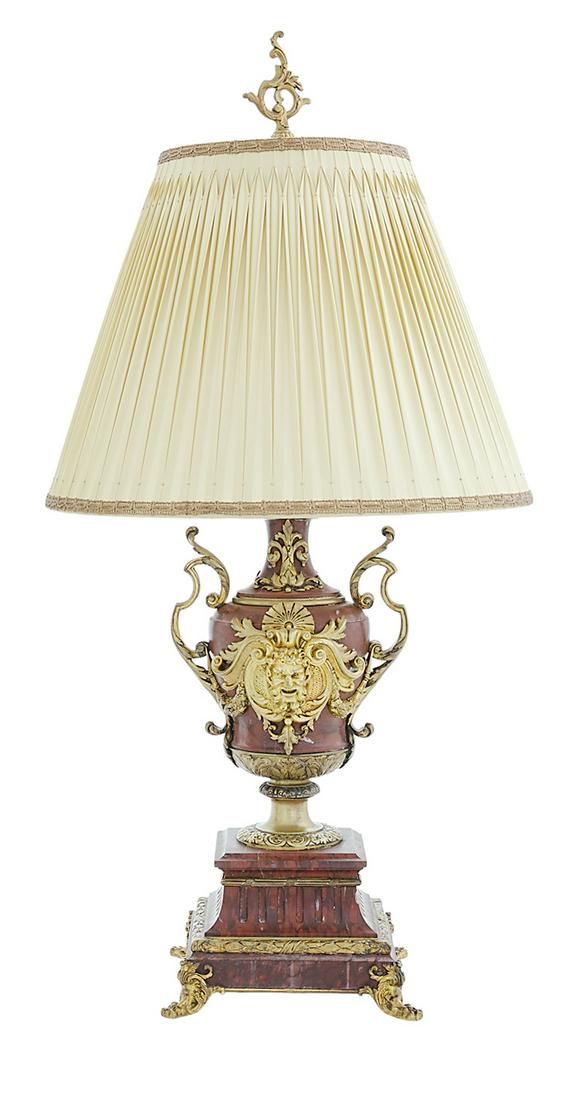 French Gilt-Bronze and Marble Garniture Urn (1 of 2)