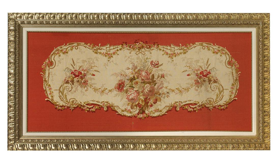 Framed Aubusson Tapestry Fragment (1 of 2)