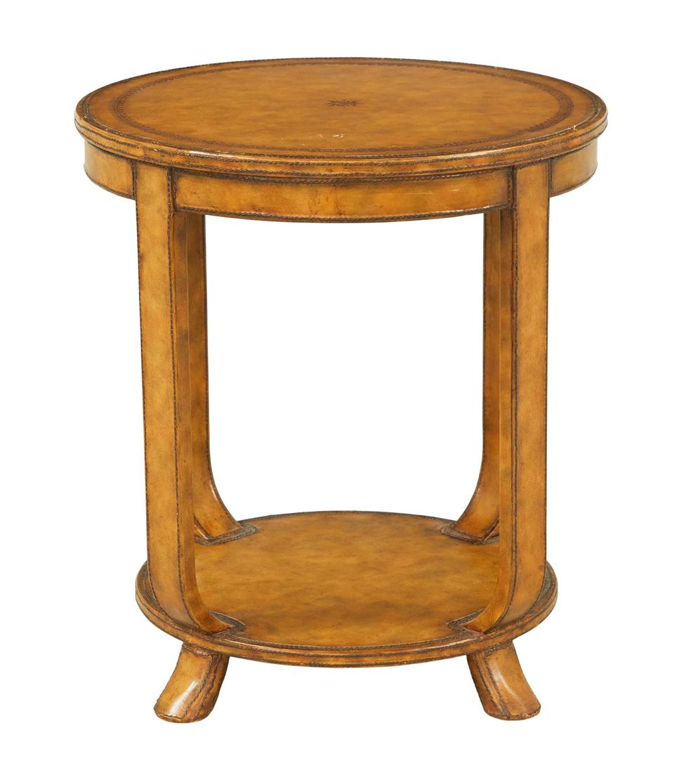 Maitland-Smith Leather-Clad Occasional Table (1 of 3)
