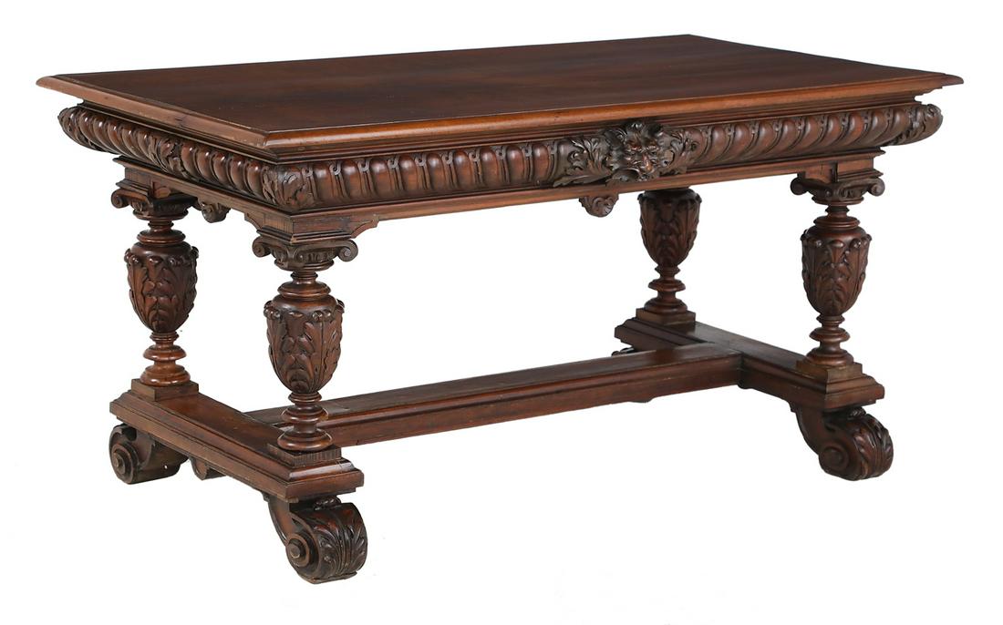 Continental Walnut Library Table (1 of 5)