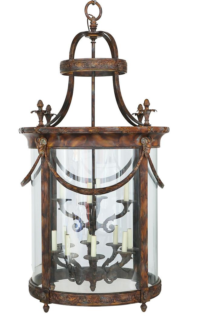Monumental Patinated Metal Lantern (1 of 1)