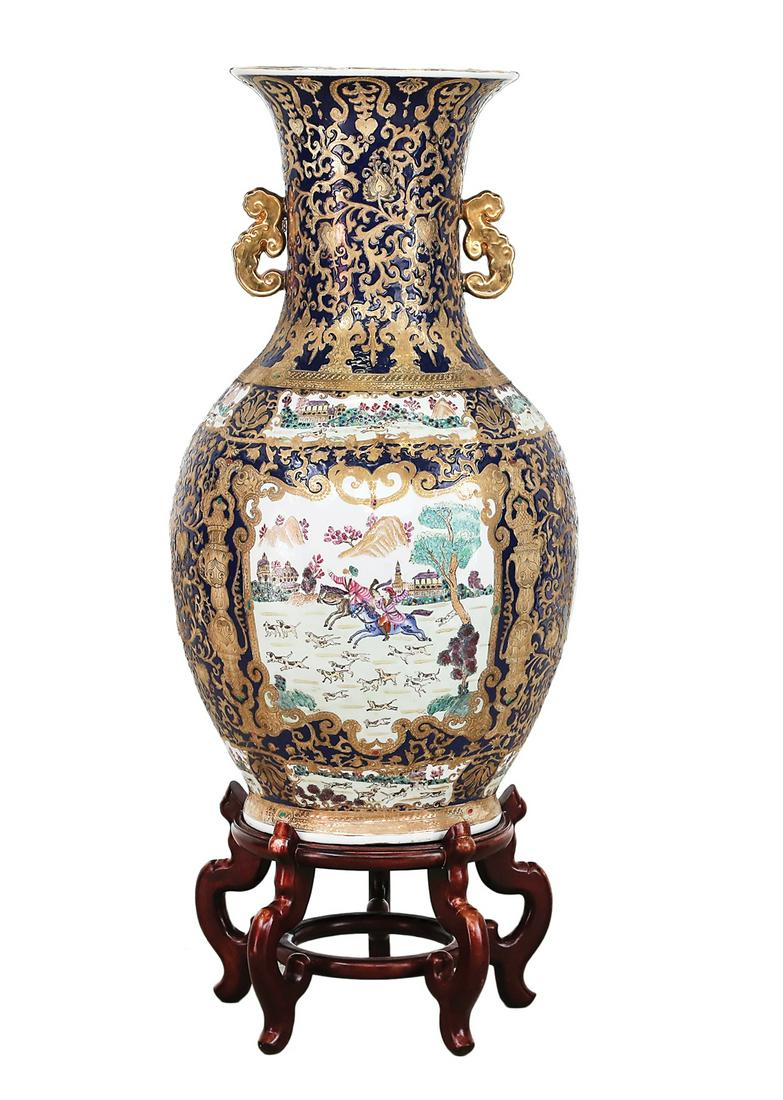 Monumental Chinese Porcelain "Palace" Vase (1 of 2)