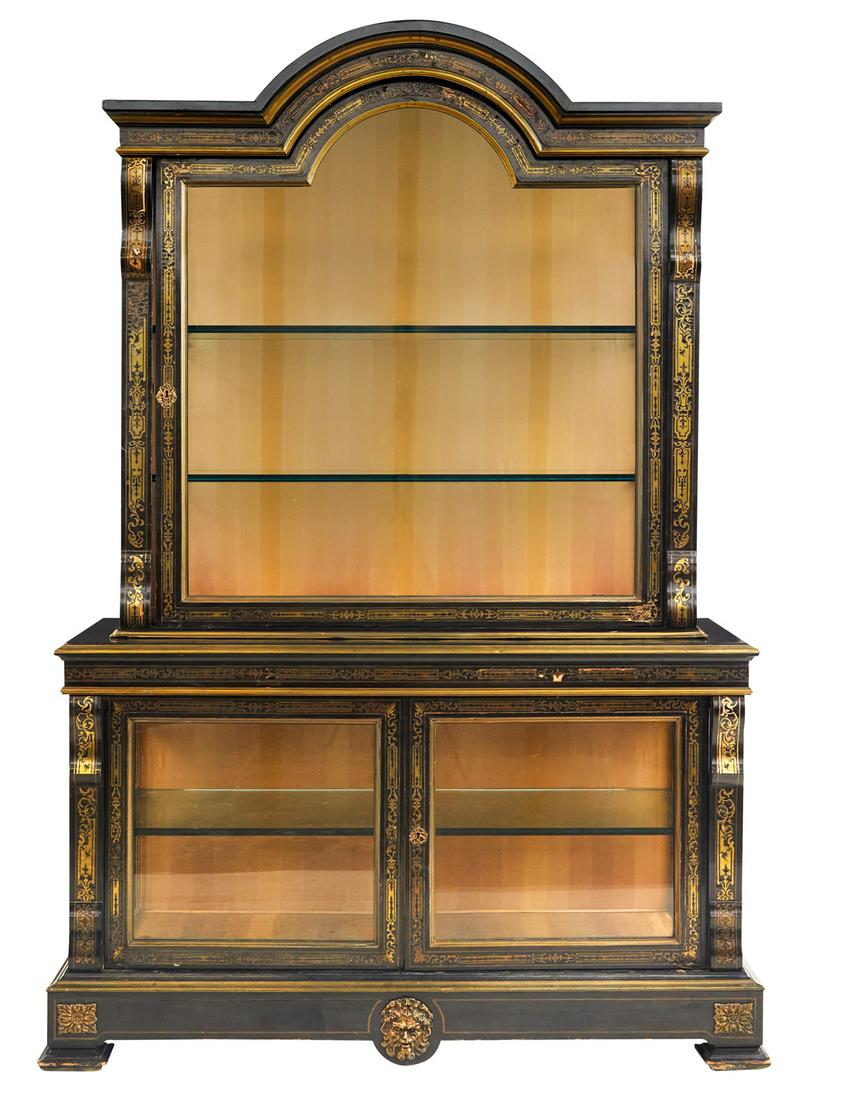 Napoleon III Ebonized and Boulle Cabinet (1 of 4)