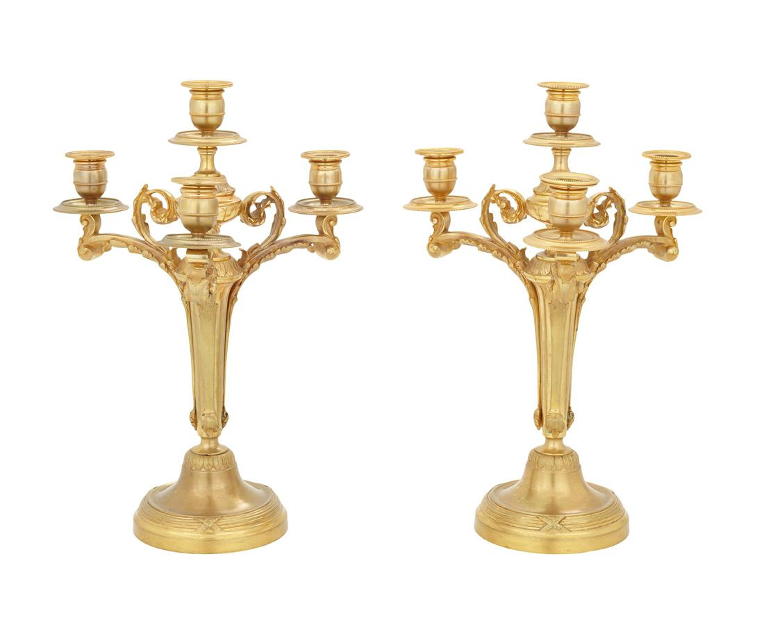 Pair of Gilt-Bronze Candelabra (1 of 1)