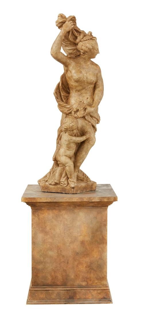 Figure of "Diana After the Bath" on Pedestal (1 of 4)