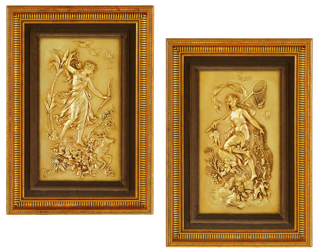 Pair of French Plaques of Artemis and Britomartis (1 of 5)