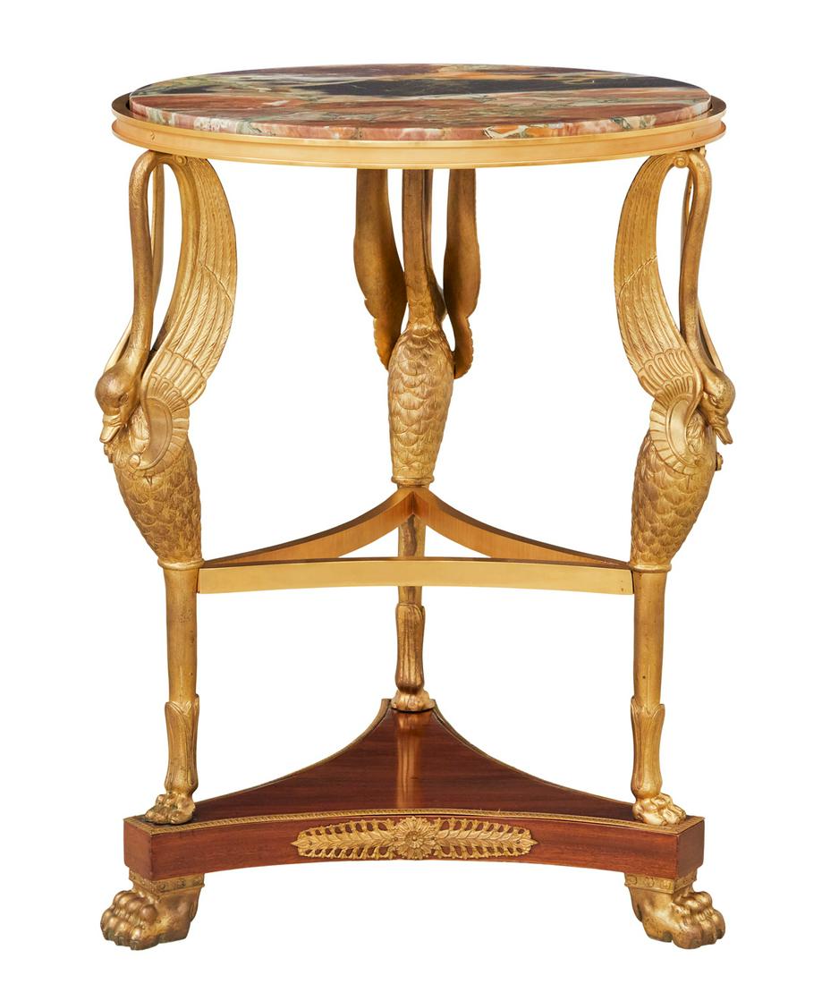 Empire-Style Marble-Top Gueridon (1 of 4)