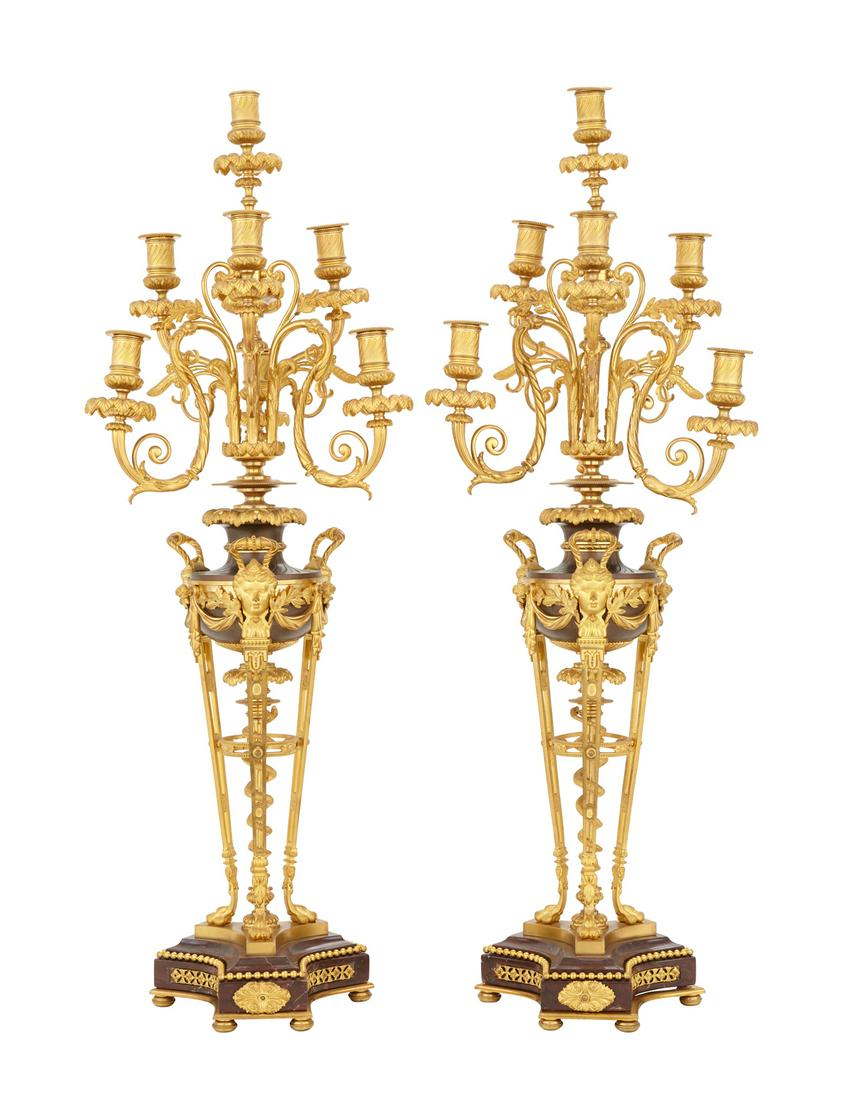 Pair of Impressive French Candelabra (1 of 1)