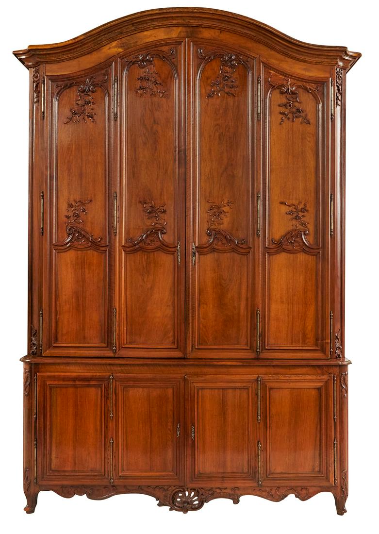 Louis XV-Style Walnut Buffet a Deux Corps (1 of 8)