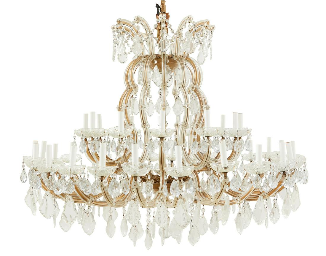 Large Maria Theresa-Style Crystal Chandelier (1 of 1)