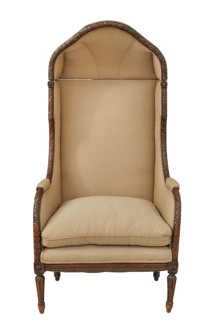 Louis XVI-Style Fruitwood Porter's Chair (1 of 3)