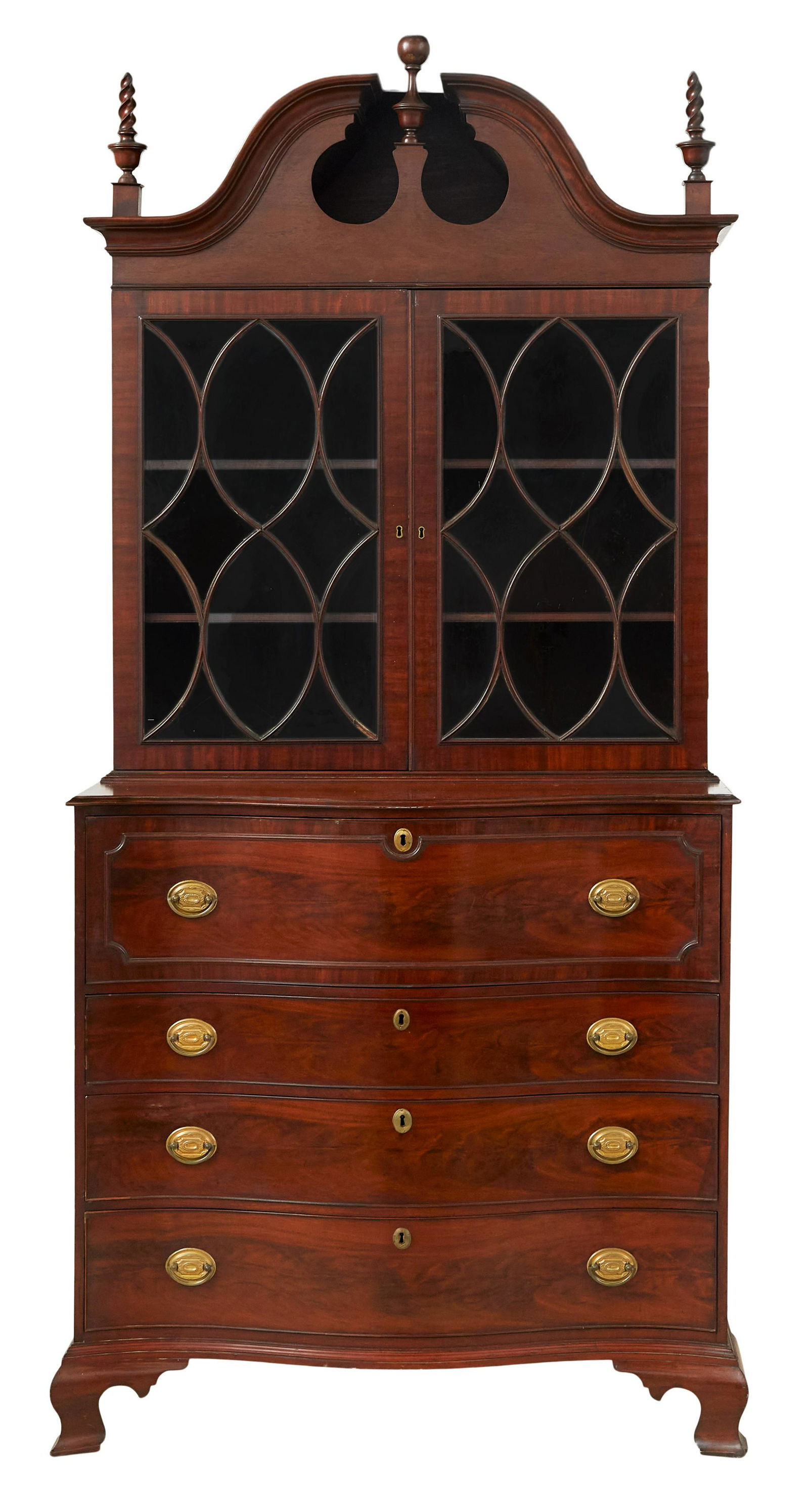 Early American Butler's Secretary Bookcase (1 of 3)