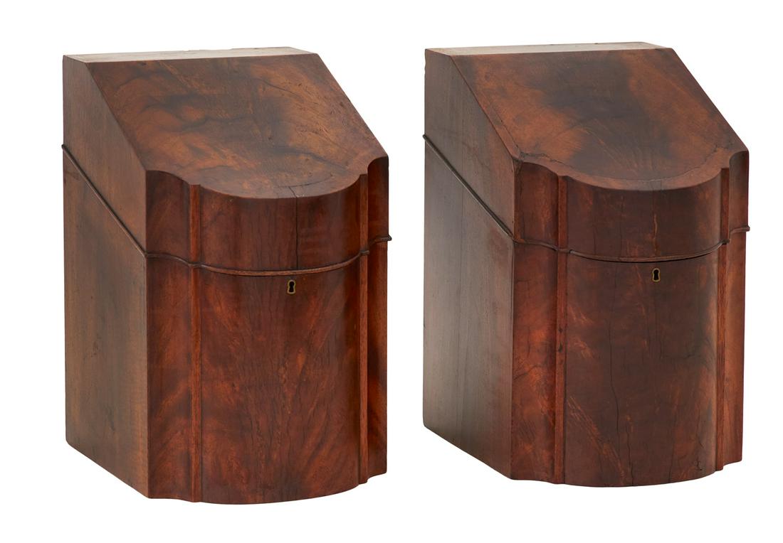 Pair of Rare American Knife Boxes (1 of 3)