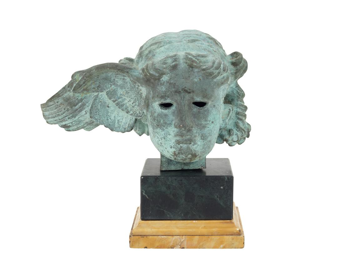 Italian Bronze Bust of "Hypnos", the God of Sleep (1 of 4)